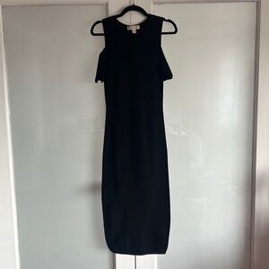MK black fitted dress